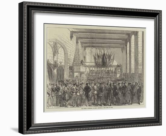 The English Volunteers at Ghent, Reception at the Hotel De Ville-Charles Robinson-Framed Giclee Print