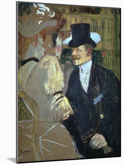 'The Englishman at the Moulin Rouge', 1892. Artist: Henri de Toulouse-Lautrec-Henri de Toulouse-Lautrec-Mounted Giclee Print
