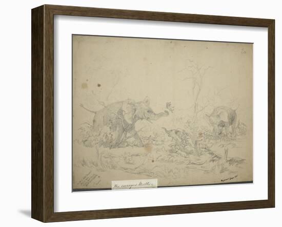 The Enraged Mother, C.1862-Thomas Baines-Framed Giclee Print