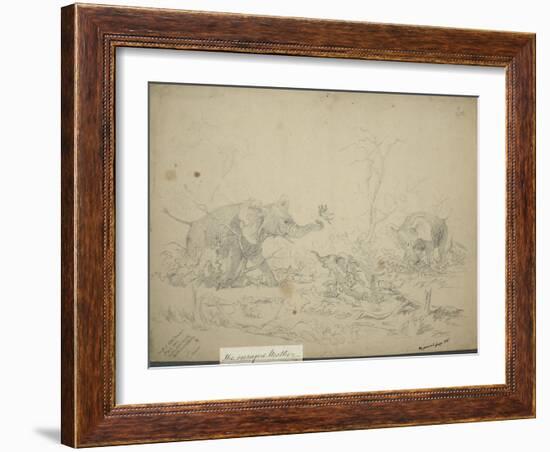 The Enraged Mother, C.1862-Thomas Baines-Framed Giclee Print