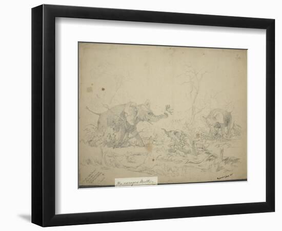 The Enraged Mother, C.1862-Thomas Baines-Framed Giclee Print