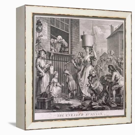 The Enraged Musician, 1741-William Hogarth-Framed Premier Image Canvas