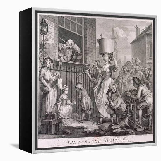 The Enraged Musician, 1741-William Hogarth-Framed Premier Image Canvas