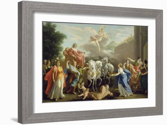 The Entering of Johann Wilhelm, Elector Palatine-Giovanni Antonio Pellegrini-Framed Giclee Print