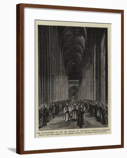 The Enthronement of the New Primate in Canterbury Cathedral-null-Framed Giclee Print