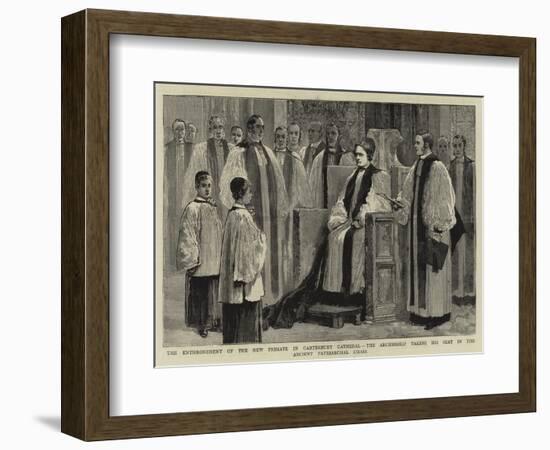 The Enthronement of the New Primate in Canterbury Cathedral--Framed Giclee Print