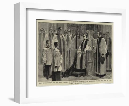 The Enthronement of the New Primate in Canterbury Cathedral-null-Framed Giclee Print