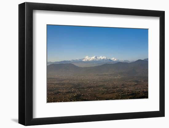 The Entire Kathmandu Valley and City with a Backdrop of the Himalayas, Nepal, Asia-Alex Treadway-Framed Photographic Print