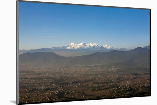 The Entire Kathmandu Valley and City with a Backdrop of the Himalayas, Nepal, Asia-Alex Treadway-Mounted Photographic Print