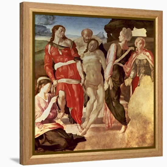 The Entombment, 1500-1501-Michelangelo-Framed Premier Image Canvas