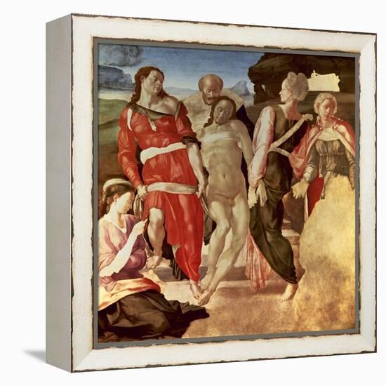 The Entombment, 1500-1501-Michelangelo-Framed Premier Image Canvas