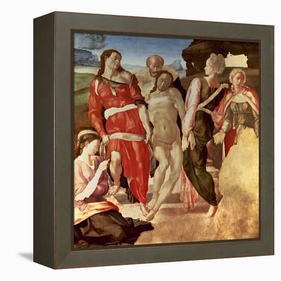 The Entombment, 1500-1501-Michelangelo-Framed Premier Image Canvas