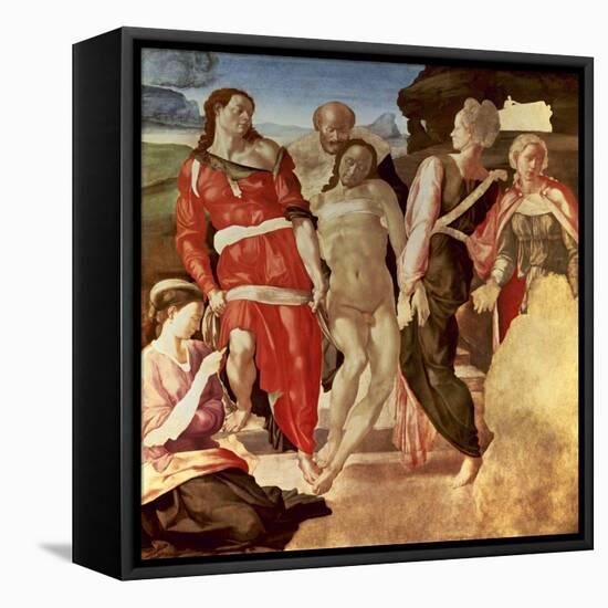 The Entombment, 1500-1501-Michelangelo-Framed Premier Image Canvas