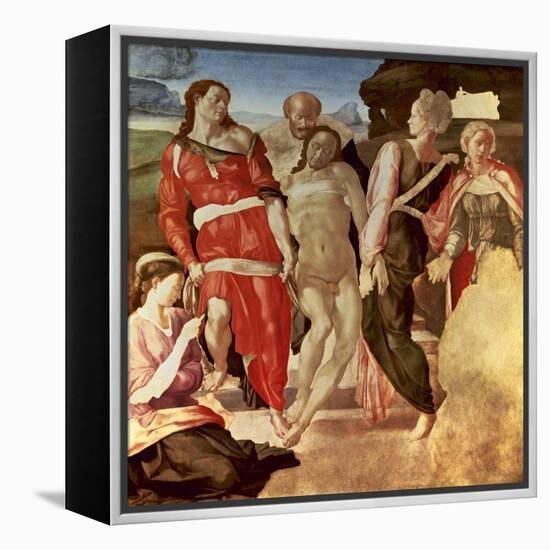 The Entombment, 1500-1501-Michelangelo-Framed Premier Image Canvas