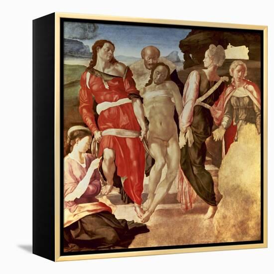 The Entombment, 1500-1501-Michelangelo-Framed Premier Image Canvas