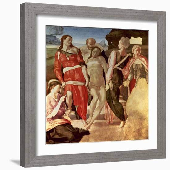 The Entombment, 1500-1501-Michelangelo-Framed Giclee Print