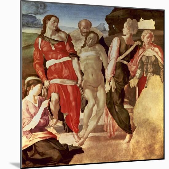 The Entombment, 1500-1501-Michelangelo-Mounted Giclee Print