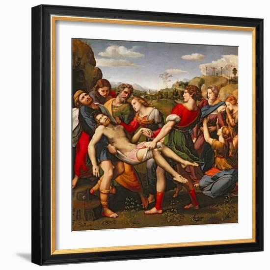 The Entombment, 1507-Raphael-Framed Giclee Print