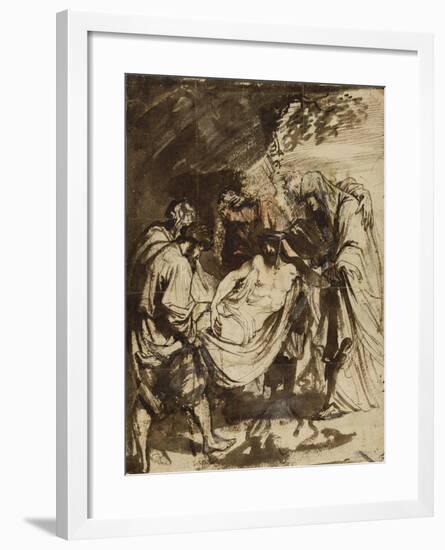 The Entombment (1617-1618)-Anthony van Dyck-Framed Giclee Print