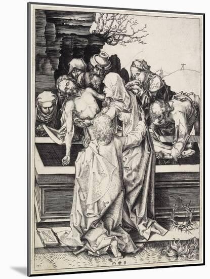 The Entombment, C. 1480-Martin Schongauer-Mounted Giclee Print