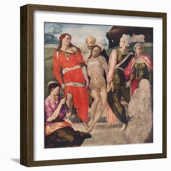 The Entombment, c1500, (1911)-Michelangelo Buonarroti-Framed Giclee Print