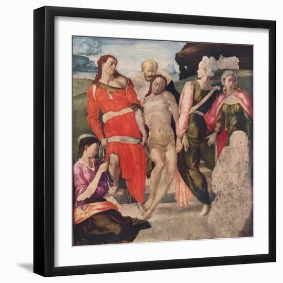 The Entombment, c1500, (1911)-Michelangelo Buonarroti-Framed Giclee Print