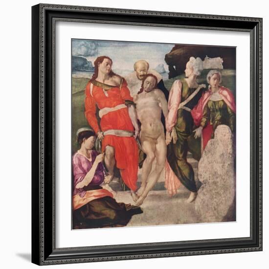 The Entombment, c1500, (1911)-Michelangelo Buonarroti-Framed Giclee Print