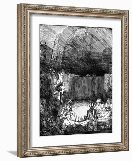 'The Entombment', C1654-Rembrandt van Rijn-Framed Giclee Print