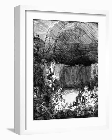 'The Entombment', C1654-Rembrandt van Rijn-Framed Giclee Print