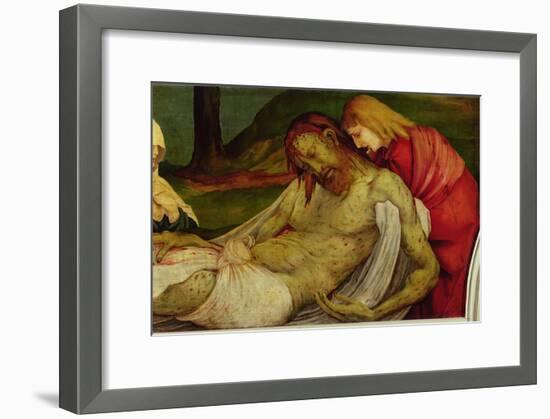 The Entombment from the Isenheim Altarpiece, circa 1512-16-Matthias Grünewald-Framed Giclee Print