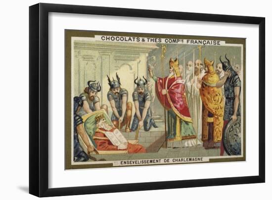 The Entombment of Charlemagne, 814-null-Framed Giclee Print