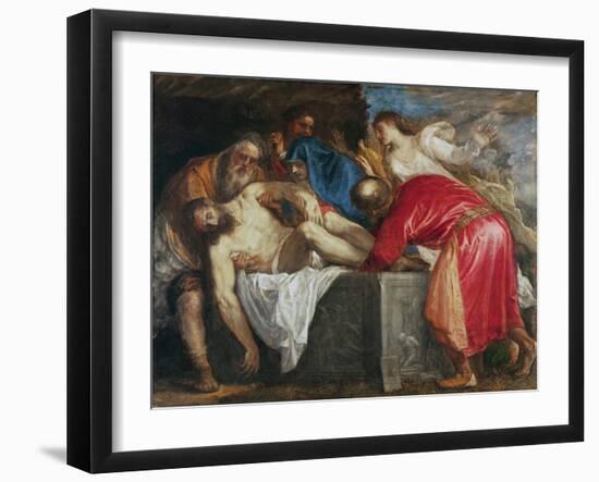 The Entombment of Christ, 1559-Titian (Tiziano Vecelli)-Framed Giclee Print