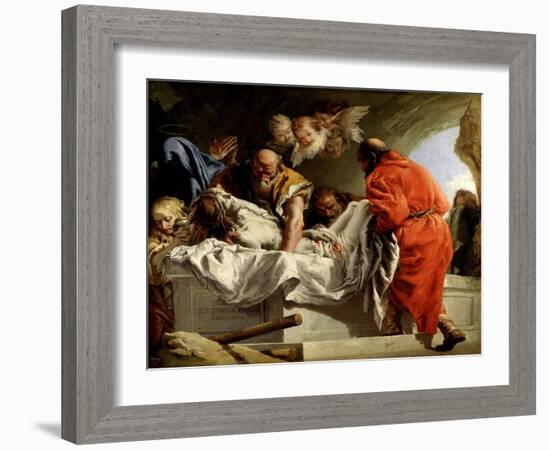 The Entombment of Christ, 1772-Giovanni Domenico Tiepolo-Framed Giclee Print