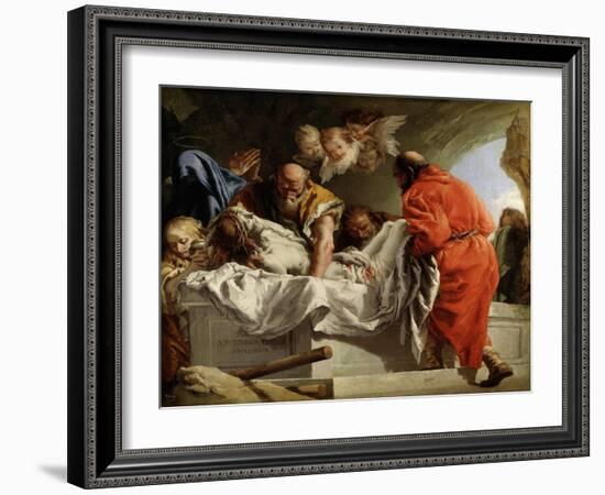 The Entombment of Christ, 1772-Giandomenico Tiepolo-Framed Giclee Print