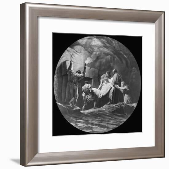 The Entombment of Christ, 19th or 20th Century-Newton & Co-Framed Giclee Print