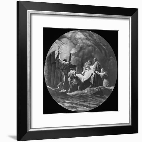 The Entombment of Christ, 19th or 20th Century-Newton & Co-Framed Giclee Print