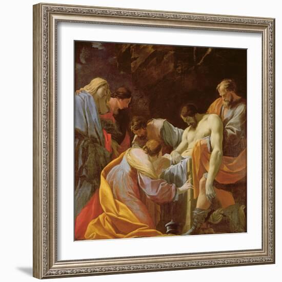 The Entombment of Christ-Simon Vouet-Framed Giclee Print