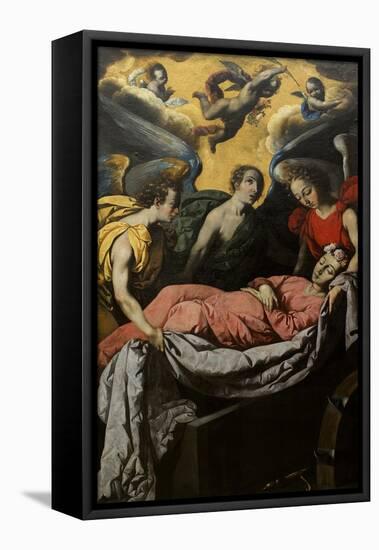 The Entombment of St. Catharine of Alexandria on Mount Sinai-Francisco de Zurbaran-Framed Premier Image Canvas