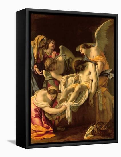 The Entombment (Oil on Panel)-Simon Vouet-Framed Premier Image Canvas