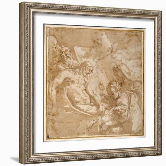 The Entombment-Raffaellino Da Reggio-Framed Giclee Print