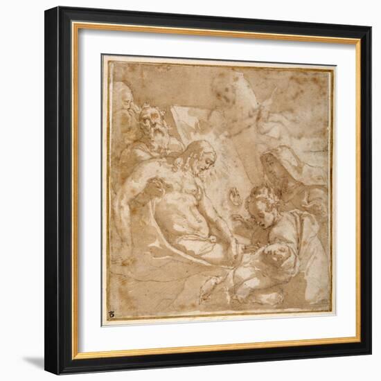 The Entombment-Raffaellino Da Reggio-Framed Giclee Print