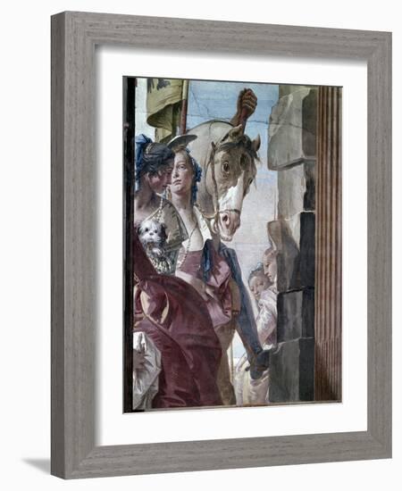 The Entourage of Cleopatra, 1746-47-Giovanni Battista Tiepolo-Framed Giclee Print