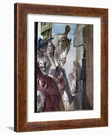 The Entourage of Cleopatra, 1746-47-Giovanni Battista Tiepolo-Framed Giclee Print