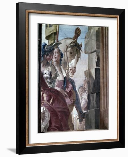 The Entourage of Cleopatra, 1746-47-Giovanni Battista Tiepolo-Framed Giclee Print