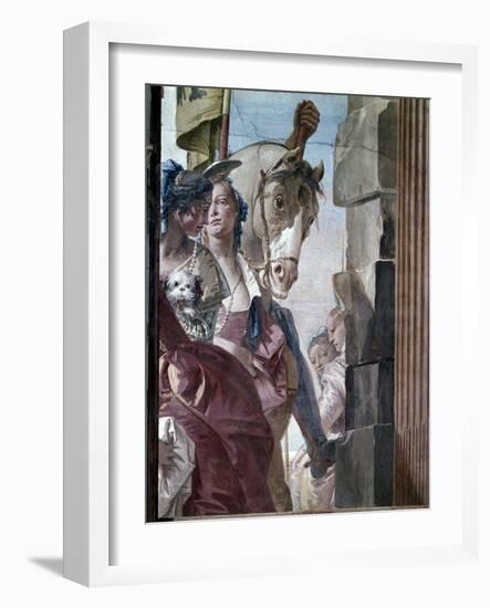 The Entourage of Cleopatra, 1746-47-Giovanni Battista Tiepolo-Framed Giclee Print