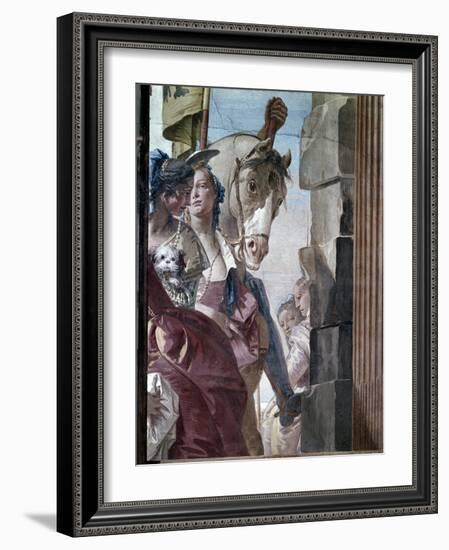 The Entourage of Cleopatra, 1746-47-Giovanni Battista Tiepolo-Framed Giclee Print