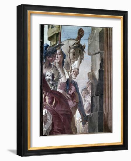 The Entourage of Cleopatra, 1746-47-Giovanni Battista Tiepolo-Framed Giclee Print