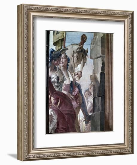 The Entourage of Cleopatra, 1746-47-Giovanni Battista Tiepolo-Framed Giclee Print