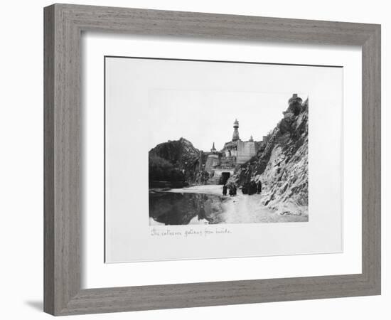 The Entrance Gateway from Inside the Precinct of Tthe Potala Palace, Lhasa, Tibet, 1903-04-John Claude White-Framed Giclee Print