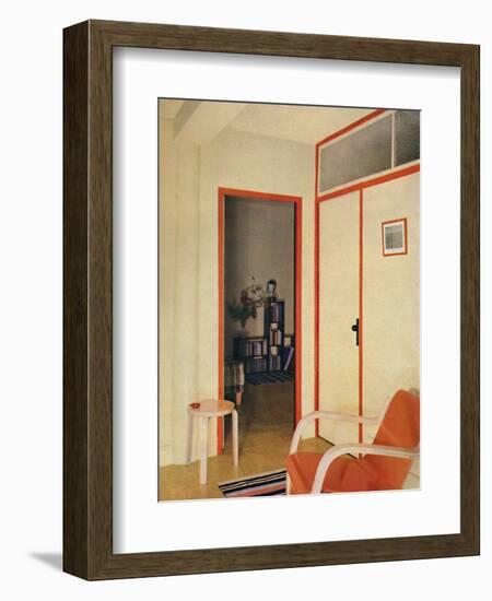 'The entrance hall to Dr. H. J. Modrey's flat at Highfield Court', 1936-Unknown-Framed Photographic Print